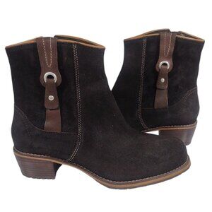 Women's Red Wing Natasha Heritage Boots 4904 Brown Leather Zip Up 8D Equestrian